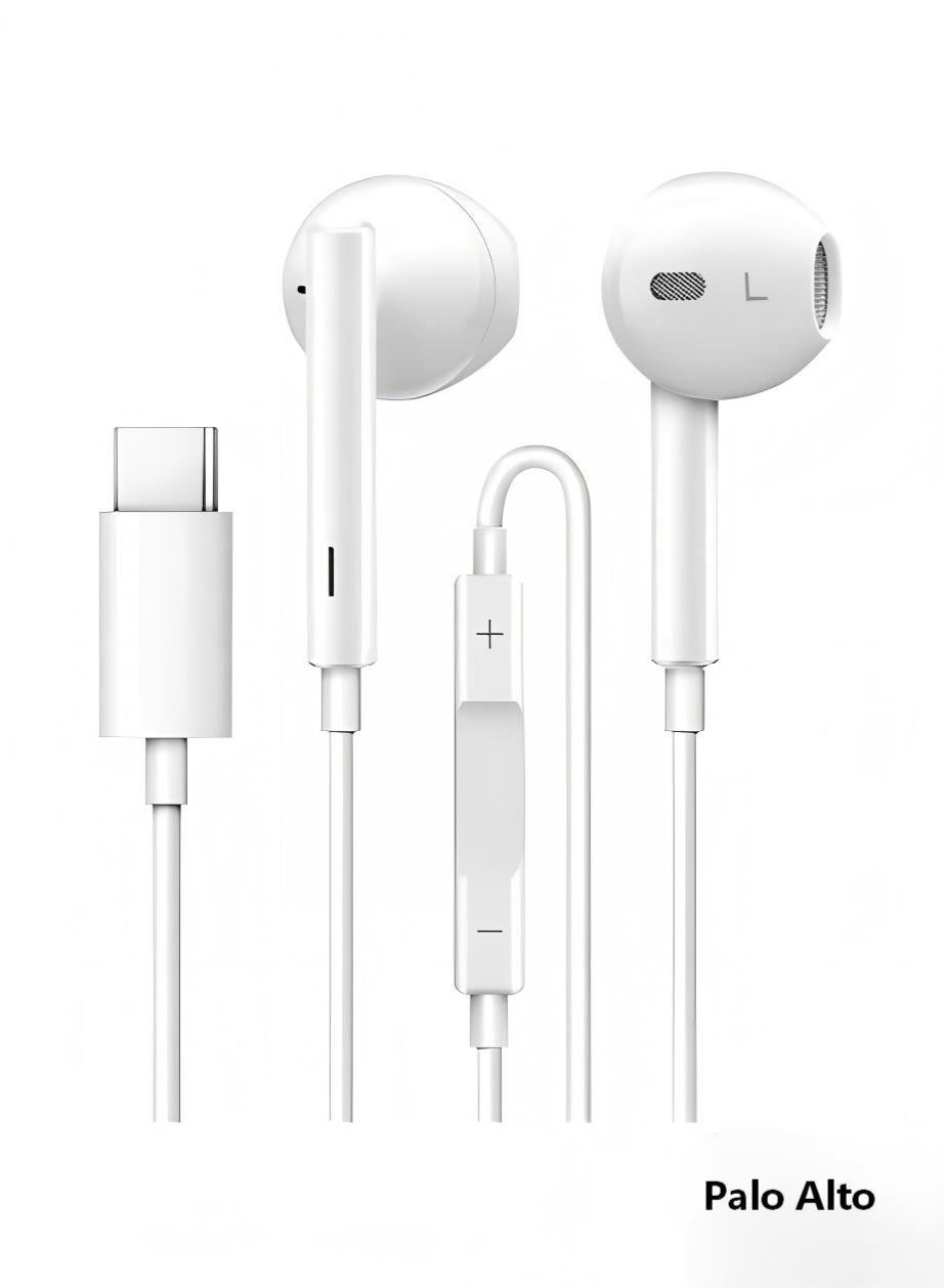 بالو ألتو Paloalto type-c in-ear Earpods Wired Earpods With Microphone Noise Isolating With Huawei